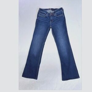 Hollister Low Rise Bootcut Jeans Dark Wash Soft Stretch W26 2S